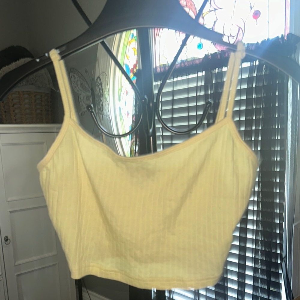 Yellow Women's Crop Top